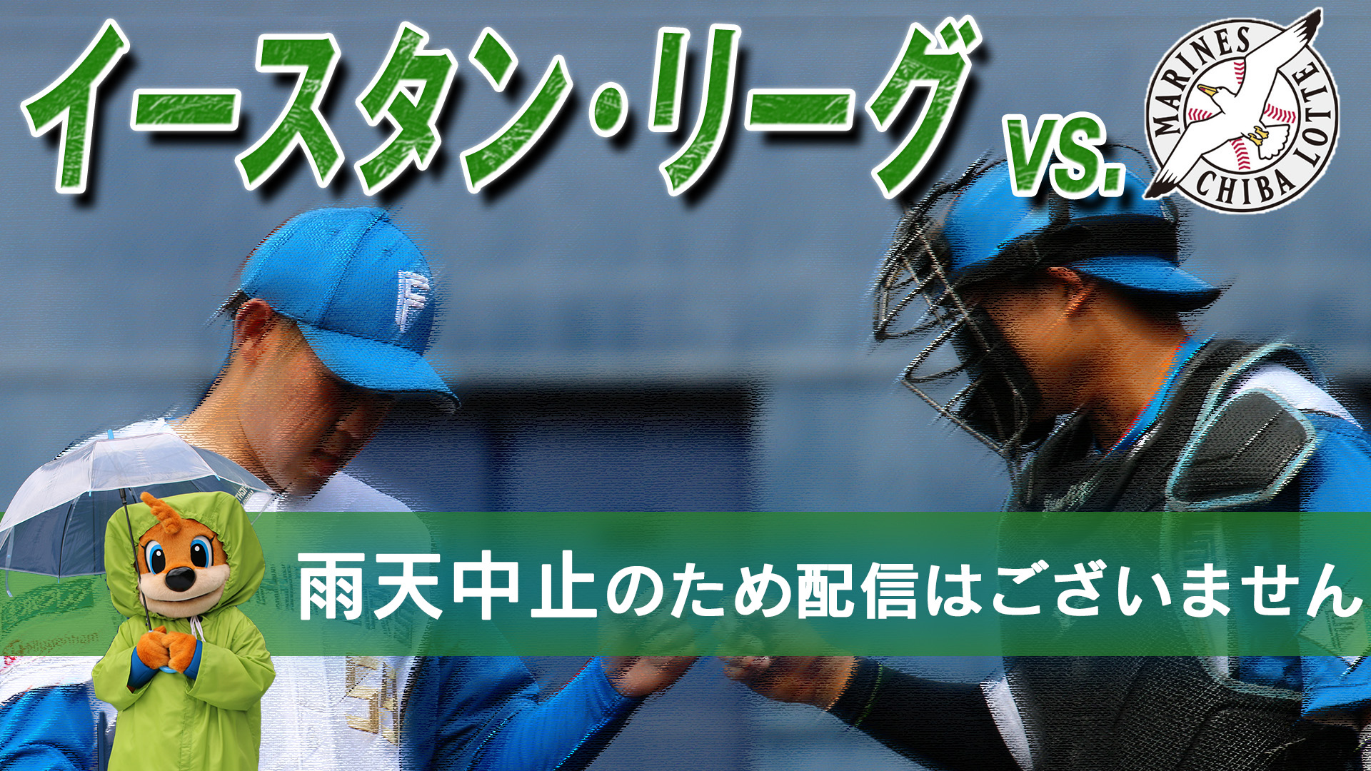 5月13日 (土) イースタン・リーグ vs 千葉ロッテ 雨天中止