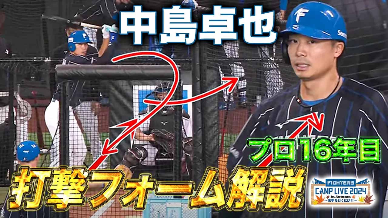 【秋季キャンプ】中島卓也のバッティングフォームを解説